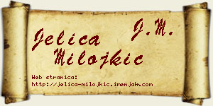 Jelica Milojkić vizit kartica
